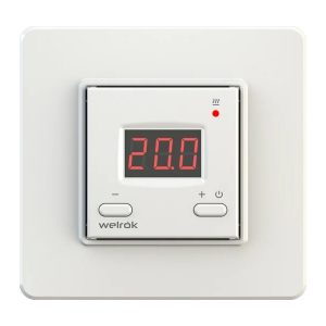 Терморегулятор цифровой Welrok st с датчиком пола 16А 3000Вт 5-40 °С белый