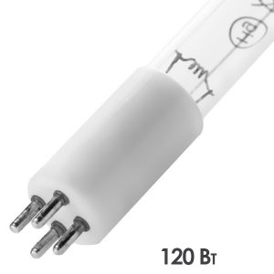 Лампа амальгамная LightBest GPHHVA 843T5L/4P (G10q) 120W 1.2A L843x15mm (dinUV prevent 120Вт)