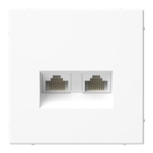 Розетка двойная компьютерная RJ45+RJ45 SE ArtGallery категория 5е белая