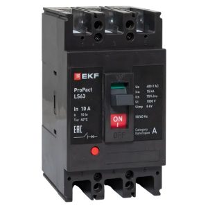 Выключатель автоматический EKF LS63 ProPact 3п 10А 15кА