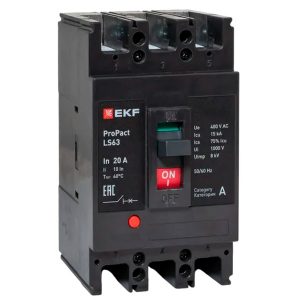Выключатель автоматический EKF LS63 ProPact 3п 20А 15кА