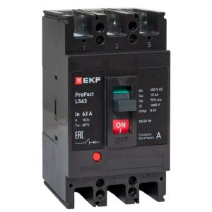 Выключатель автоматический EKF LS63 ProPact 3п 63А 15кА