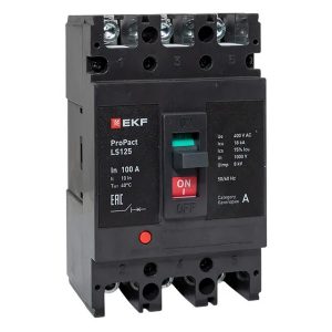Выключатель автоматический EKF LS125 ProPact 3п 100А 18кА