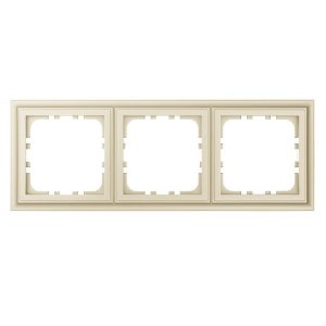 Рамка 3-постовая Экопласт LK80 Classic бежевый матовый