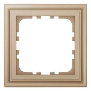 Рамка 1-постовая Экопласт LK80 Classic шампань