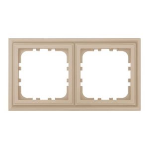 Рамка 2-постовая Экопласт LK80 Classic шампань