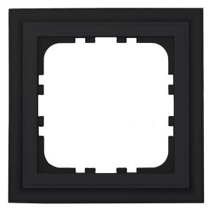 Рамка 1-постовая Экопласт LK80 Classic черный