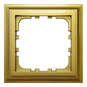 Рамка 1-постовая Экопласт LK80 Classic золото