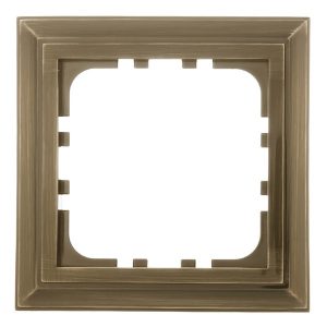 Рамка 1-постовая Экопласт LK80 Classic бронза