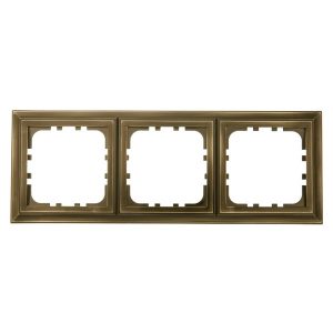 Рамка 3-постовая Экопласт LK80 Classic бронза
