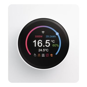Терморегулятор Kranz Miele Round Wi-Fi с рамкой перламутр