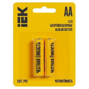 Батарейка ИЭК AA LR6/AM 3 2950мАч 1,5V алкалиновая (пальчиковая) (упаковка 2шт)