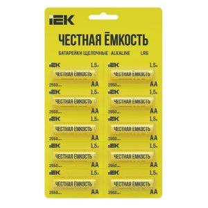 Батарейка ИЭК AA LR6/AM 3 2950мАч 1,5V алкалиновая (пальчиковая) (отрывная упаковка 10шт)