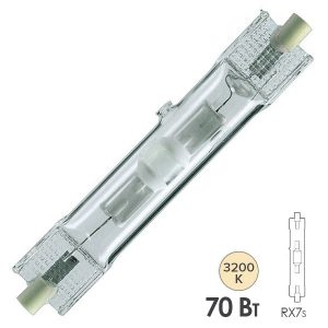 Лампа металлогалогенная Foton HS-I TS 70/WDL 3200K Rx7s 5925Lm 20x117mm (ДРИ) (МГЛ)