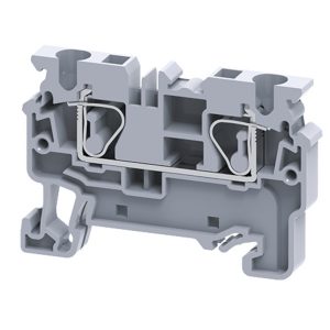 Клемма проходная пружинная КЭАЗ OptiClip CX-4-I-32A-(0.2-4) серый