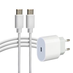 Сетевое зарядное устройство Rexant USB-C, 20Вт в комплекте с кабелем USB-C – USB-C