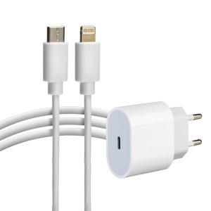 Сетевое зарядное устройство Rexant USB-C, 20Вт в комплекте с кабелем USB-C – Lightning