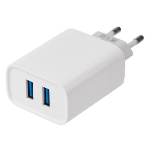 Сетевое зарядное устройство Rexant 2 x USB, 5V, 2,4 A, белое
