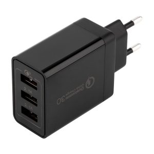 Сетевое зарядное устройство Rexant-переходник 3xUSB адаптер, 30W черное