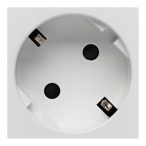 Розетка Daccord Metra45 2К+З 45° со шторками винтовой зажим 2М, белая (аналог 077245 Mosaic)