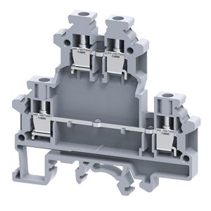 Клемма двухярусная винтовая КЭАЗ OptiClip ODL-2.5-2L-I (0.2-2.5) серый