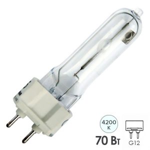 Лампа металлогалогенная Sylvania CMI-T 70W/NDL UVC 4200K G12 6000Lm d20x90 (МГЛ)
