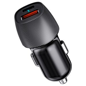 Автомобильное зарядное устройство с двумя портами Rexant USB-A QC 3.0 + USB-C PD с LED индикацией 38