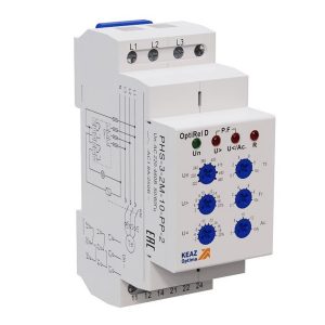 Реле контроля фаз КЭАЗ OptiRel D PHS-3-2M-10-PP-2 универсальное 3Ф 2СО (РКФ)