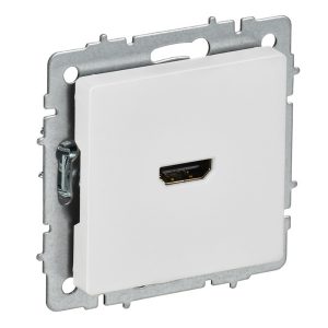 Розетка HDMI ИЭК BRITE арктический белый (РHDMI ИЭК BRITE-0-БрАБ)