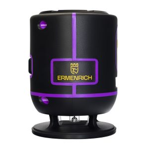 Лазерный уровень Ermenrich PLUS LN20, 4 линии, цвет лазера зеленый, диапазон до 30 м, фиолетовый
