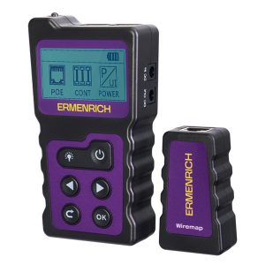 Кабельный PoE-тестер Ermenrich NetGeeks NP25, фиолетовый