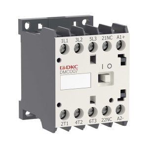Миниконтактор DKC YON DMC007 7A 3кВт AC3 3P 1НО катушка 220В AC
