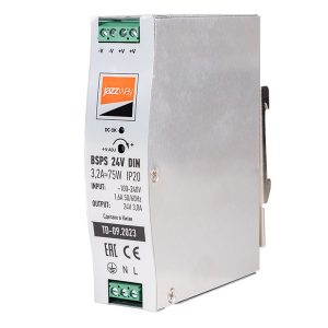 Блок питания с установкой на DIN-рейку JazzWay BSPS DIN 24В 3.2А 75Вт IP20 AL Pro
