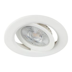 Светодиодный светильник ЭРА KL LED 25A-5 3K WH 5W 3000K круглый поворотный белый 5063079907941