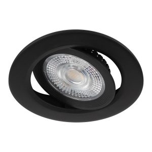 Светодиодный светильник ЭРА KL LED 25A-5 3K BK 5W 3000K круглый поворотный черный 5063079907903