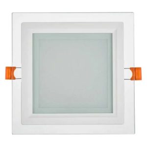 Светильник светодиодный ИЭК LED ДВО 1624 12W 4200K 1020Lm IP20 со стеклом квадрат 125x125/160x160x37