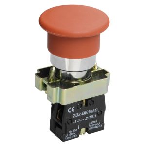 Кнопка ИЭК LAY5-BC42 Грибок красная d22мм 1НР