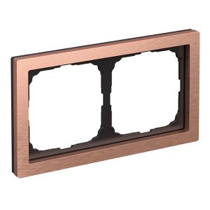 Рамка Systeme Electric ArtGallery Pure 2 поста металл, медь