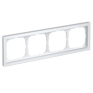 Рамка Systeme Electric ArtGallery Pure 4 поста органическое стекло, белый