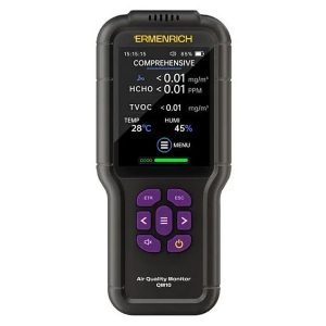 Монитор качества воздуха Ermenrich QM10 измеритель HCHO, TVOC, температуры и влажности