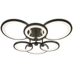 Светильник потолочный светодиодный ЭРА Модерн Odry CLL-1 117W 3000-6500K RC черный с ДУ
