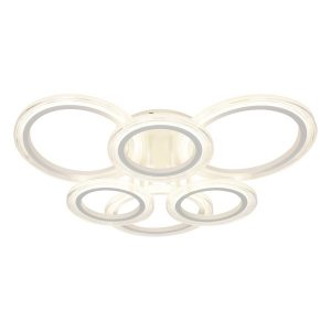 Светильник потолочный светодиодный ЭРА Модерн Ring CLL-1 90W 3000-6500K RC белый с ДУ