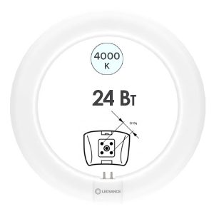 Лампа светодиодная кольцевая Ledvance LED Tube T9 (40W) 24W 4000K G10q 2900Lm D400mm (ЭмПРА-220V)