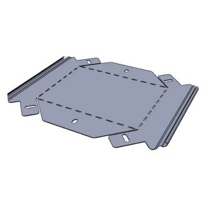 Угол вертикальный внешний EKF 90 град. для металлического лотка 50x200 (плоский) 0,7мм
