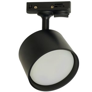 Светильник трековый Feron AL143 под лампу GX53 15W 230V однофазный черный D84*H107
