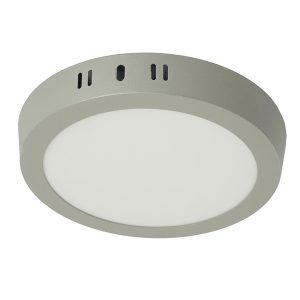 Светильник светодиодный накладной Feron AL504 12W 4000К 960Lm круглый серый D160x24mm