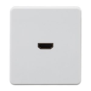 Розетка HDMI Kranz Miele Round с рамкой перламутр