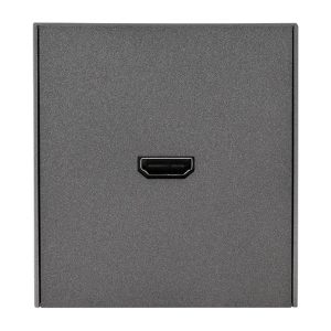Розетка HDMI Kranz Miele Strong с рамкой графит
