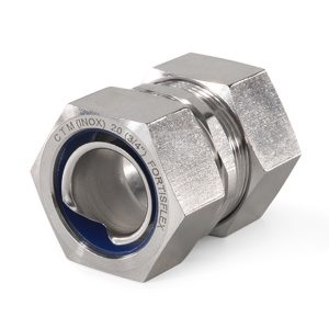 Муфта соединительная Fortisflex СТМ (INOX) 25 мм (1 дюйм) труба-металлорукав из нержавеющей стали