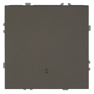 Одноклавишный выключатель с индикатором Stekker Эмили RSW10-5101-09 10A, антрацит